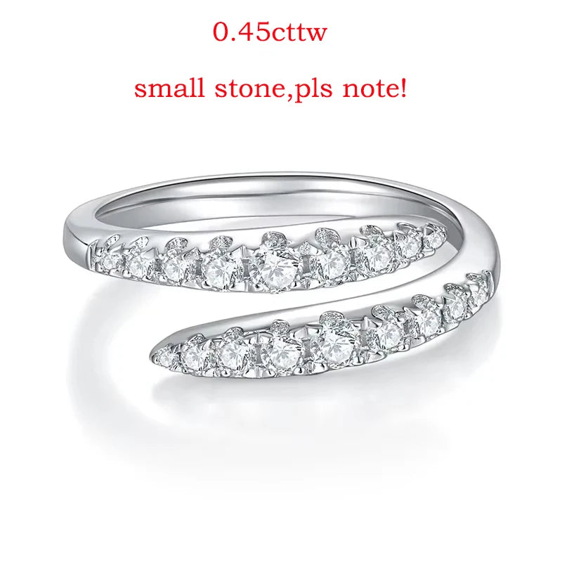 Smyoue Moissanite Wedding Band
