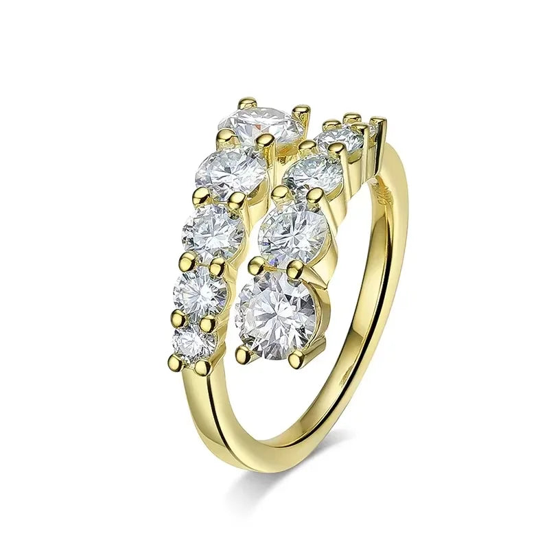 Smyoue Moissanite Wedding Band