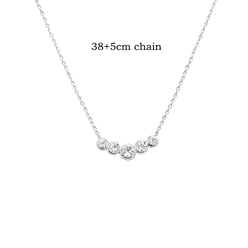 Smyoue Bubble Tassel Moissanite Necklace