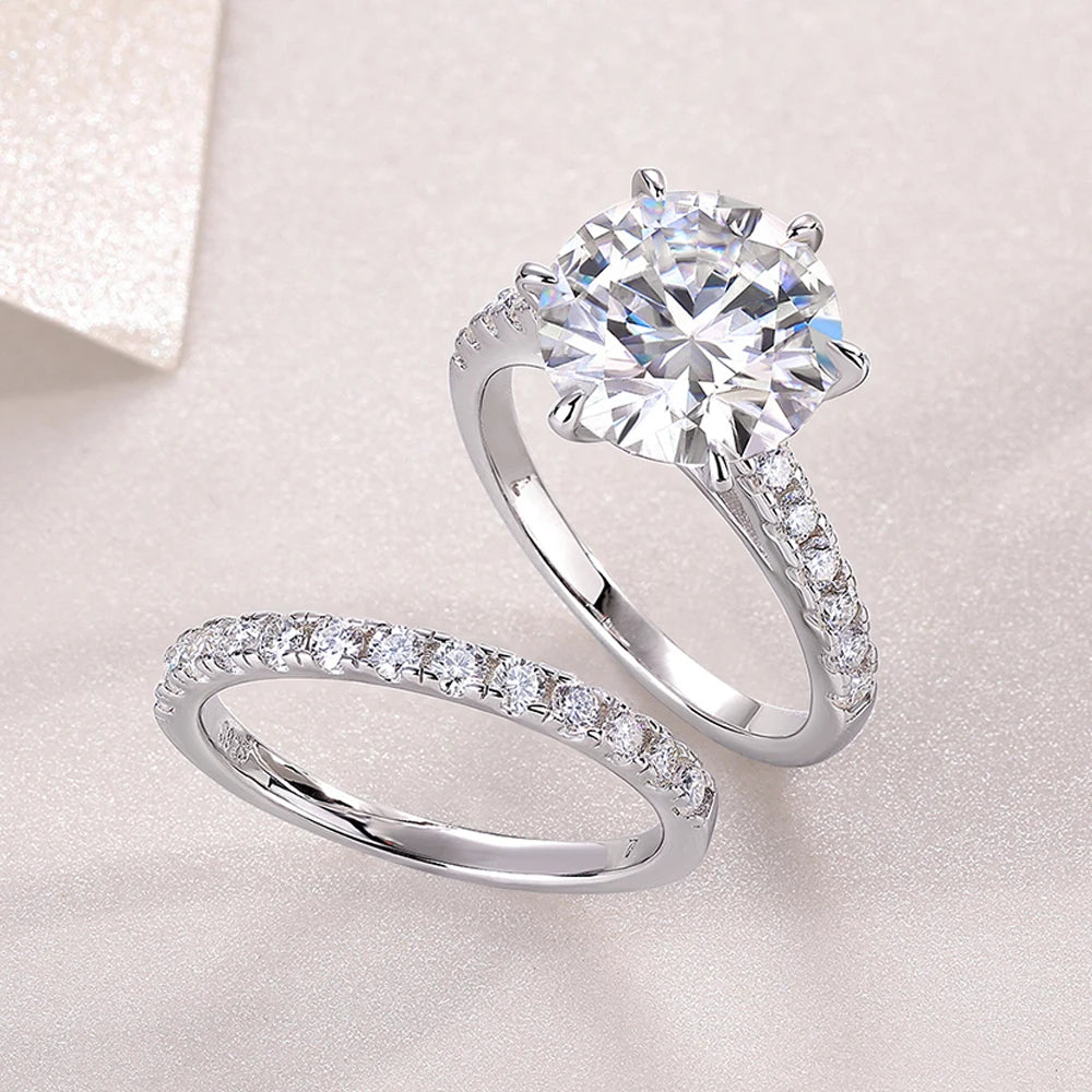 Serenity Moissanite Diamond Ring Set