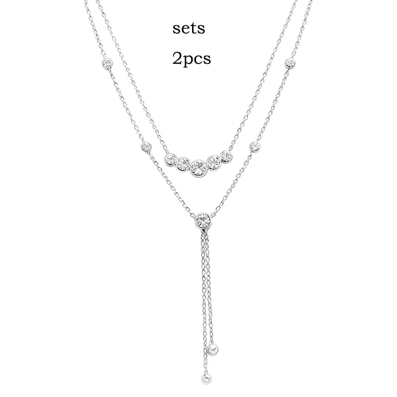 Smyoue Bubble Tassel Moissanite Necklace